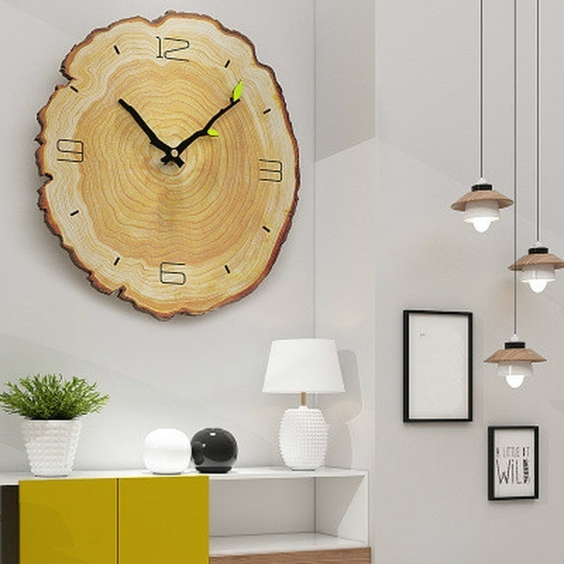 Wooden Clock Canadian Log My Wall Clock