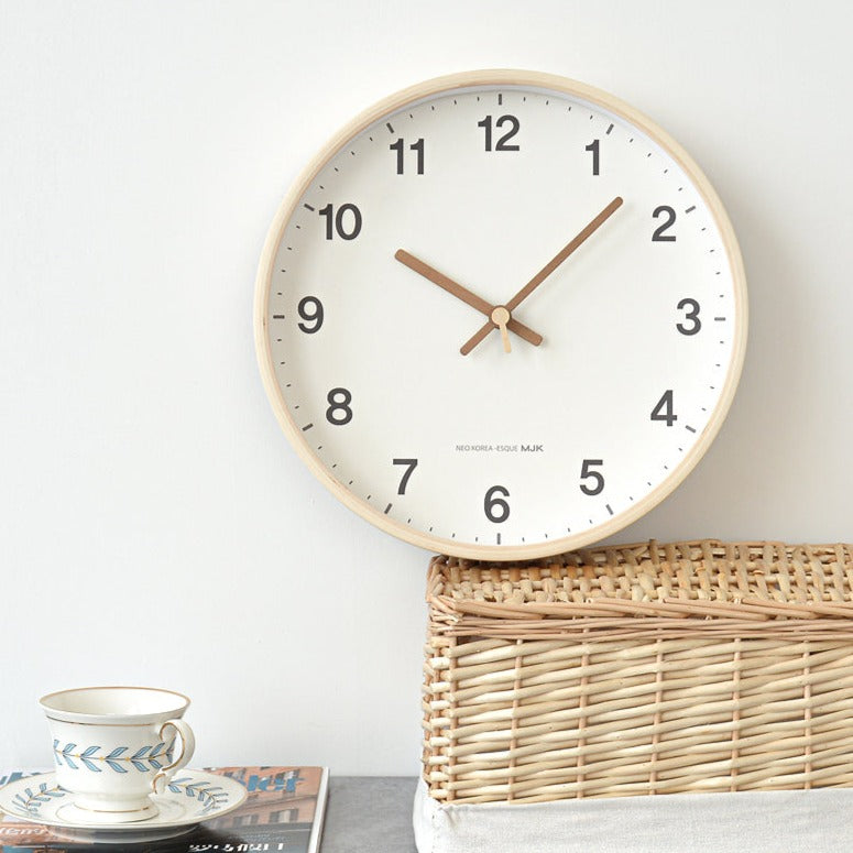 Modern Clock Silent Wood My Wall Clock