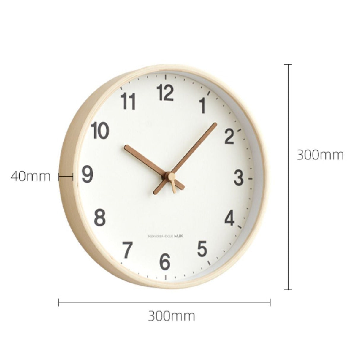 Modern Clock Silent Wood My Wall Clock