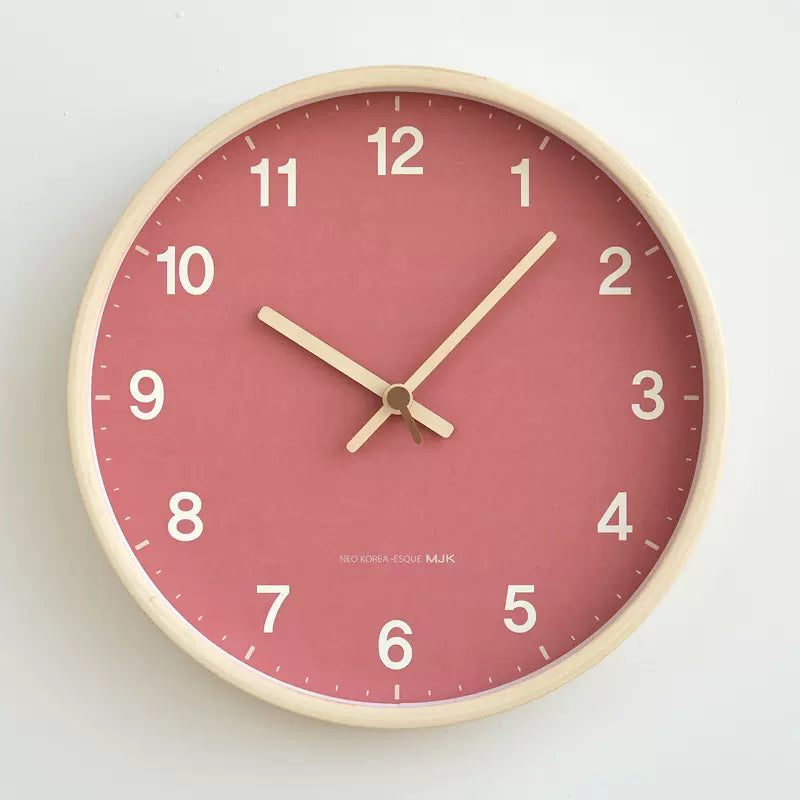 Modern Clock Silent Wood My Wall Clock