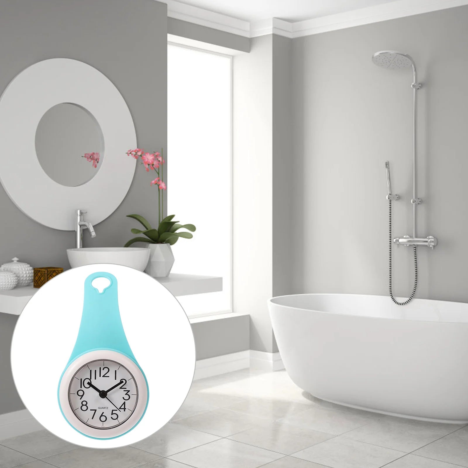 Waterproof Clock for Shower - AquaChrono My Wall Clock