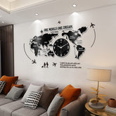 Detailed Metal World Clock My Wall Clock