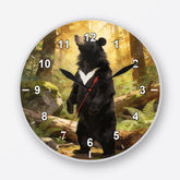 Asian Black Bear Wall Clock My Wall Clock