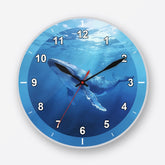 Blue Whale Wall Clock My Wall Clock