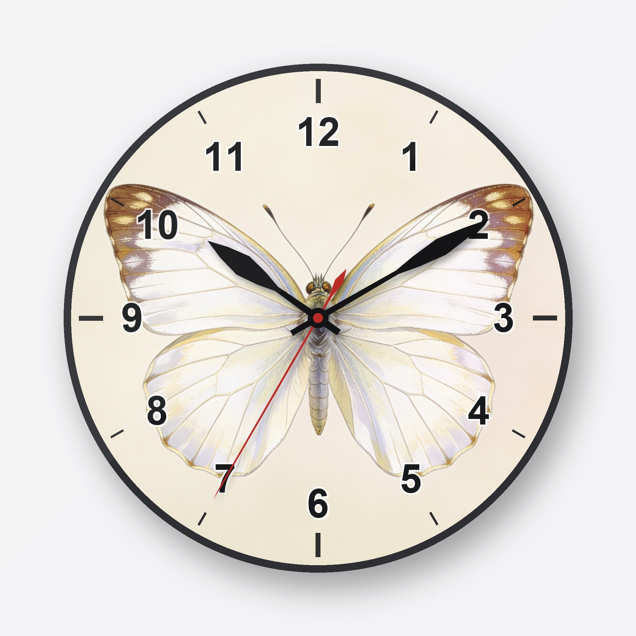 Cabbage White Wall Clock My Wall Clock