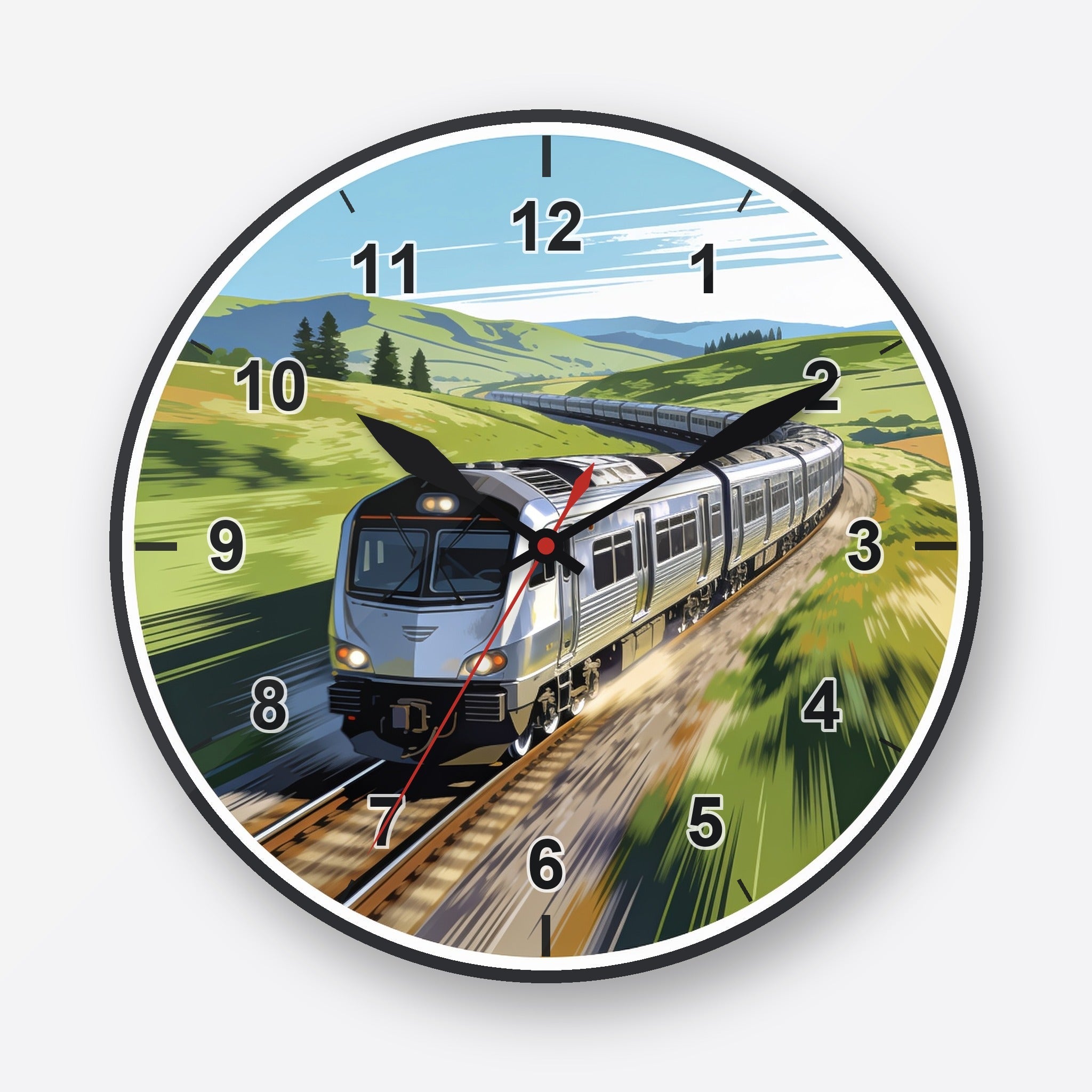 Commuter Rail Wall Clock My Wall Clock