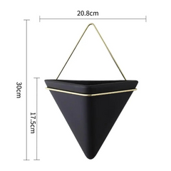 Black Geometric Wall Vase My Wall Clock
