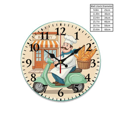 Vintage Clock Italian Chef