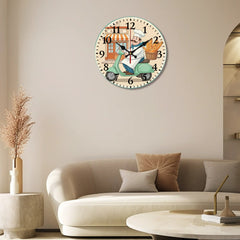 Vintage Clock Italian Chef