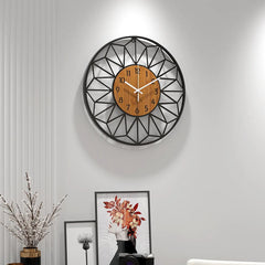 Giant Clock Grey Rose