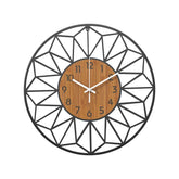 Giant Clock Grey Rose