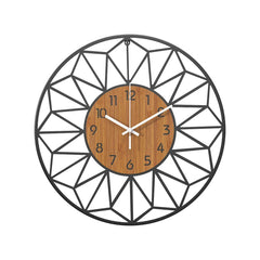 Giant Clock Grey Rose