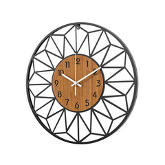Giant Clock Grey Rose