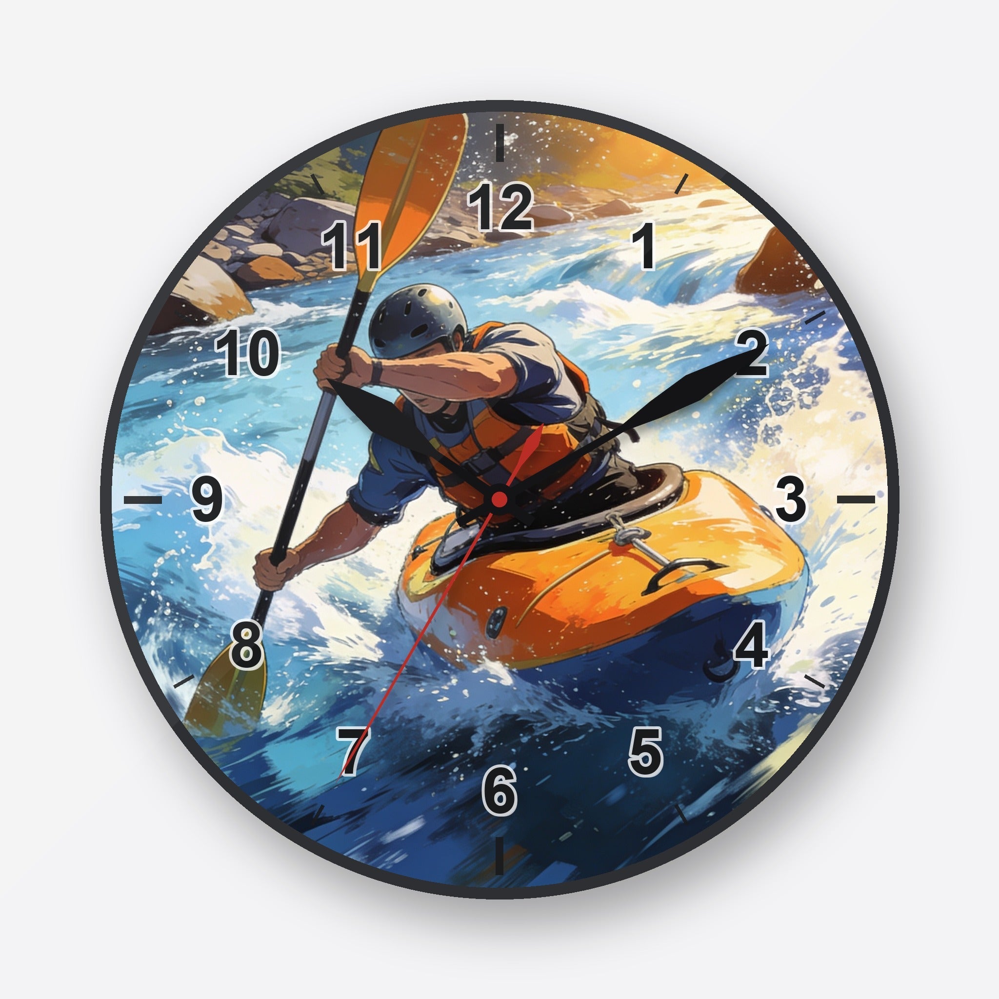Whitewater Rafting Wall Clock My Wall Clock