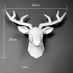 3D Deer Wall Art Decor My Wall Clock