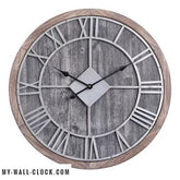 Industrial Clock Large Wood My Wall Clock