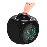 Black Cube Alarm Clock that Projects Time on Wall My Wall Clock