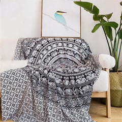 Black Elephant Mandala Wall Hangings My Wall Clock