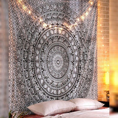 Black Elephant Mandala Wall Hangings My Wall Clock