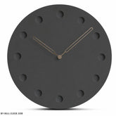 Black Hollowed-Out Scandinavian Clock My Wall Clock