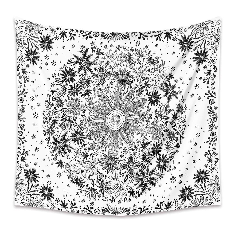 Boho Floral Mandala Wall Hangings My Wall Clock