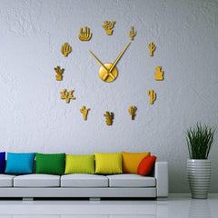 Cactus Giant Wall Clock My Wall Clock
