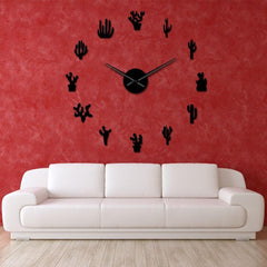 Cactus Giant Wall Clock My Wall Clock