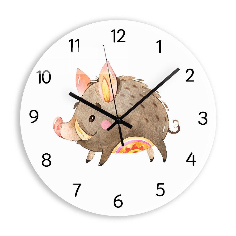 Child Wall Clock Animal<br> Cute Wild Boar My Wall Clock