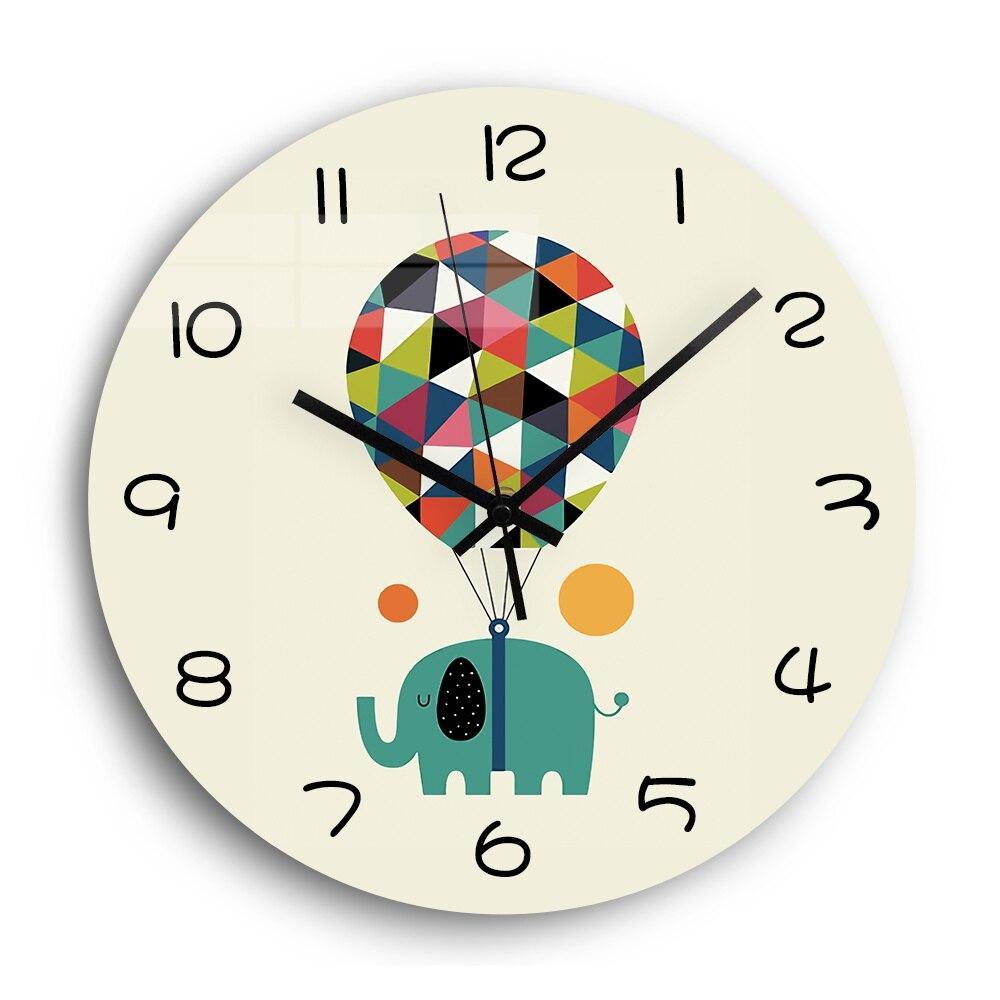 Child Wall Clock Elephant and Baloon My Wall Clock