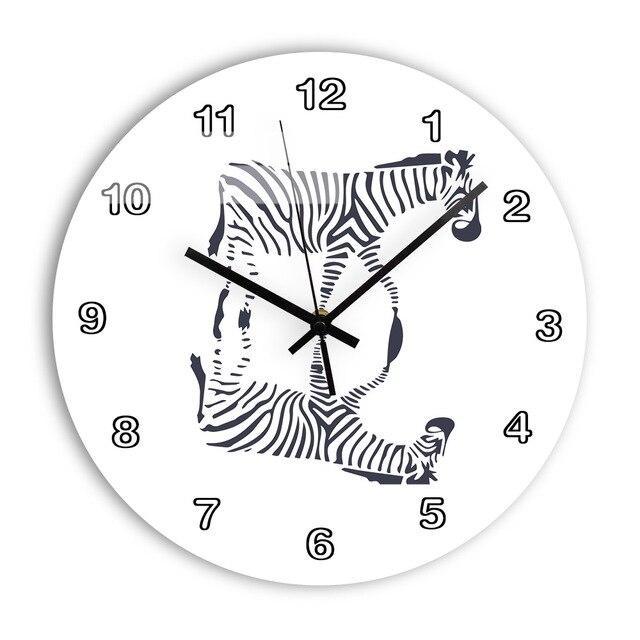 Child Wall Clock Zebra Mirror Effect My Wall Clock
