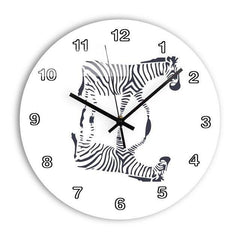 Child Wall Clock Zebra Mirror Effect My Wall Clock
