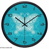 Blue Butterfly Clock My Wall Clock