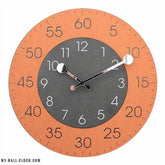 Clock Design Orange Circle My Wall Clock
