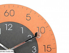 Clock Design Orange Circle My Wall Clock