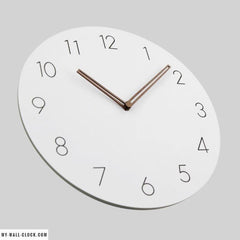 Clock Design Wood Natural White My Wall Clock