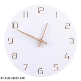 Clock in pure white wood My Wall Clock