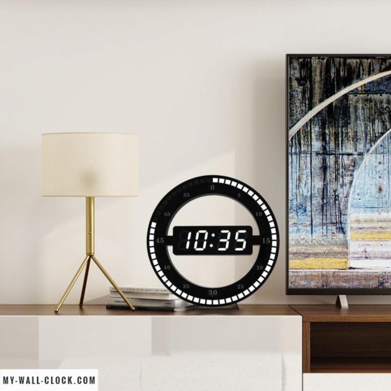 Clock modern Digital circular clock My Wall Clock