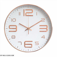 Clock modern Grey metallic My Wall Clock