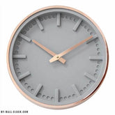 Clock modern Grey metallic My Wall Clock