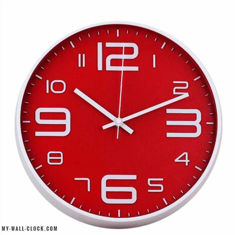 Clock modern Round coloured My Wall Clock