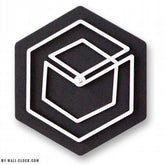 Clock Modern Wood Black and White My Wall Clock