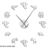 Clock Stickers Elephant World My Wall Clock
