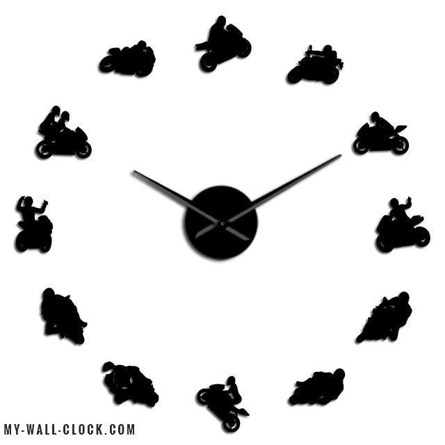 Clock Stickers Motorbike Grand prix My Wall Clock