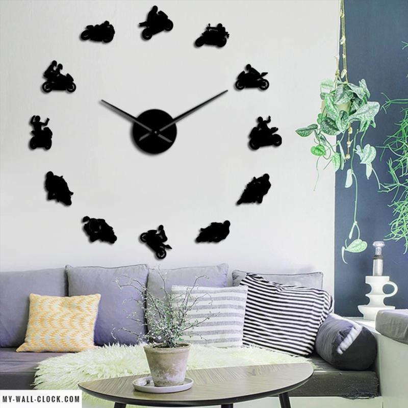 Clock Stickers Motorbike Grand prix My Wall Clock