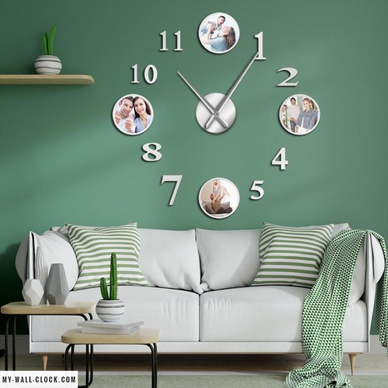 Clock stickers Photo circles My Wall Clock