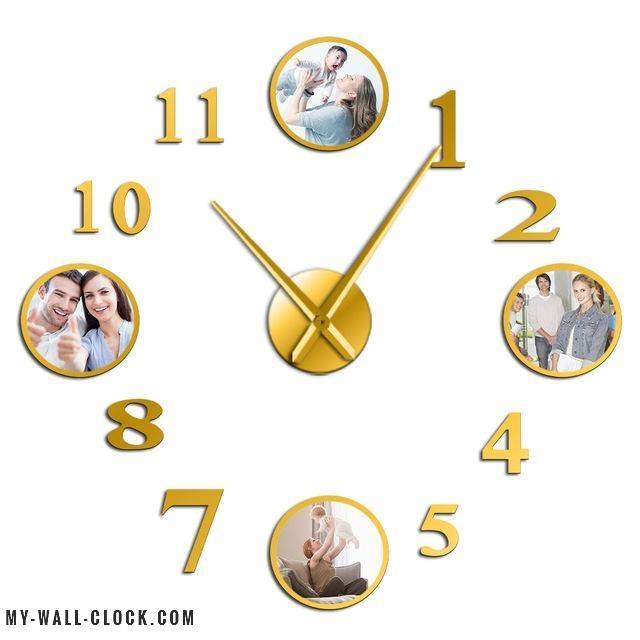 Clock stickers Photo circles My Wall Clock