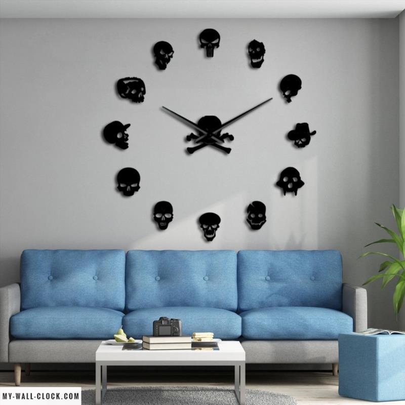 Clock Stickers Skulls My Wall Clock