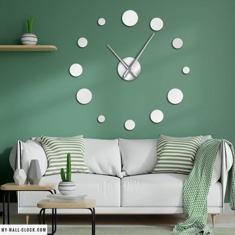 Clock Stickers Spiral Mirror My Wall Clock