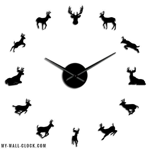 Clock Stickers Wild deer My Wall Clock