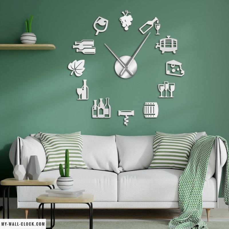Clock Stickers Wine My Wall Clock